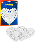 Buy Hygloss 4" White Heart Paper Lace Dollies (36 count) for only $4.05 byHygloss