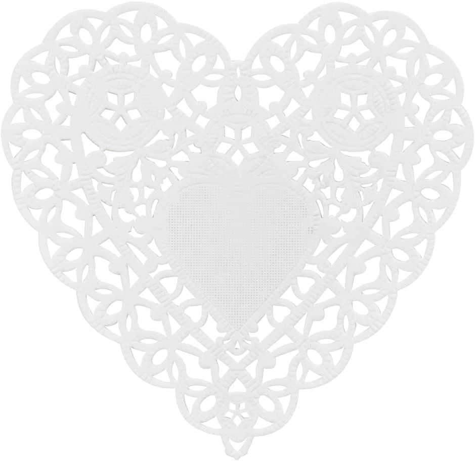 Buy Hygloss 4" White Heart Paper Lace Dollies (36 count) for only $4.05 byHygloss