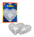 Buy Hygloss Heart Doilies - 4" Silver Foil Doilies 12ct for only $10.99 by Hygloss
