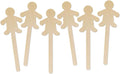 Buy Hygloss Natural Wood Popsicle Sticks People Shape - 6.25"   25 Pcs for only $8.99 byHygloss