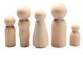 Buy Hygloss Products Brown Wood Peg Craft Paintable Birchwood Doll People – Assorted Family, 10pcs   for only $5.39 byHygloss