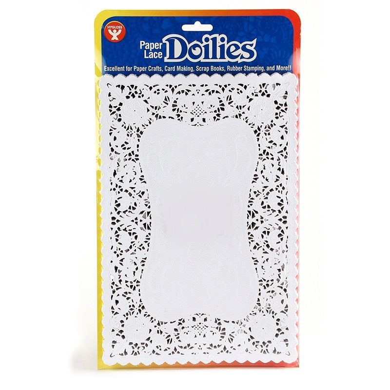 Buy Hygloss Products Doilies-Specialty 10"x14" White Oblong Paper Placemats 36ct for only $11.69 byHygloss
