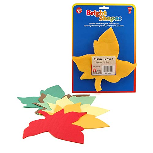 Buy Hygloss Products Tissue Shapes 6.5" Leaves in Fall Colors, Assorted 180ct for only $12.99 by[product_brand]