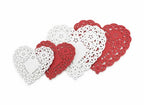 Buy Hygloss  Red and White, 4-Inch and 6-Inch Heart Paper Doilies (96 count) for only $10.79 byHygloss