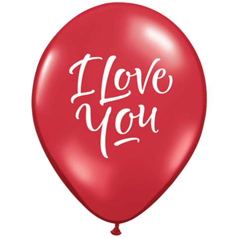 Buy I Love You 11" Latex Balloons 6ct for only $3.99 byQualatex Balloons