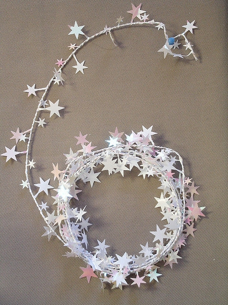 Buy Iridescent White Star 25'  Wire Garland for only $5.39 byRubies