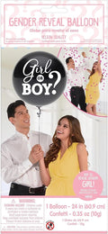 Buy It's A Girl! Gender Reveal 24" Jumbo Latex Balloon (1 count) for only $7.19 byAmscan