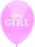 Buy  It's a Girl Real Pink 12inch Printed Latex Balloons 8ct for only $3.79 byPioneer Balloons