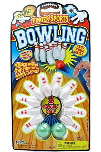 Buy JA-RU Finger Bowling Game Portable Pocket Board Item 2 Balls Included. 217-1B for only $6.99 by[product_brand]