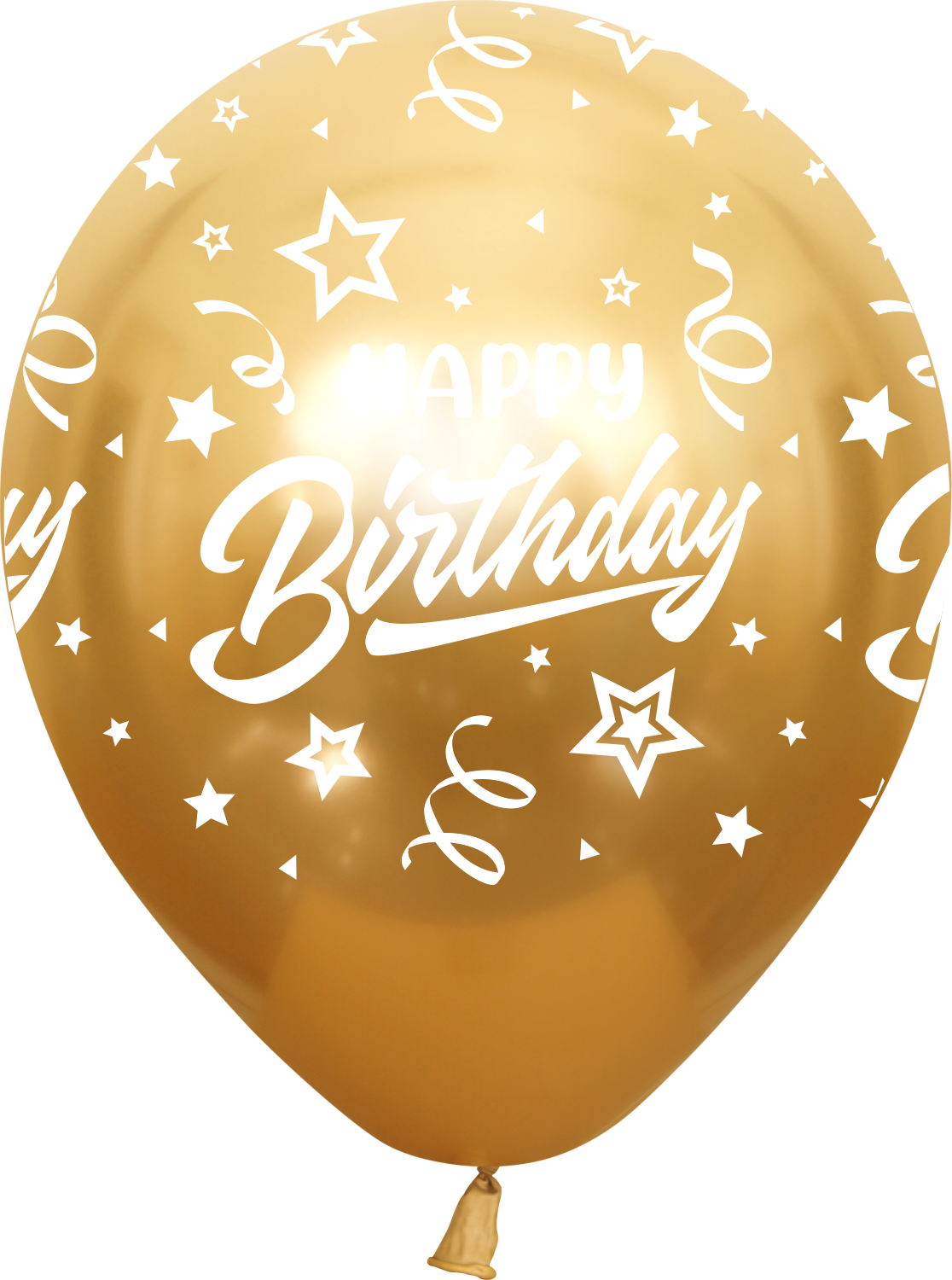 Buy Kalisan 12" Happy Birthday All Around Mirror Gold Latex Balloons (25 count) for only $14.99 by Kalisan