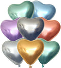 Buy Kalisan 12" Mirror  Chrome Assorted Heart Latex Balloons (50 count) for only $24.99 by Kalisan