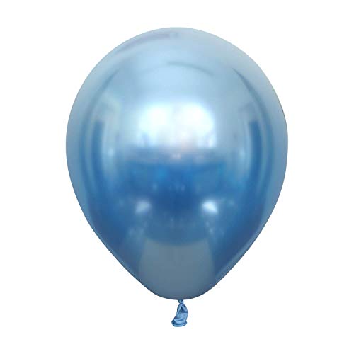 Buy  Kalisan 12" Mirror Chrome Blue Latex Balloons (50 count) for only $19.99 by Kalisan