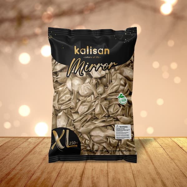 Buy Kalisan 12" Mirror Chrome Gold Latex Balloons XL SuperSize (250 count) for only $79.99 by Kalisan