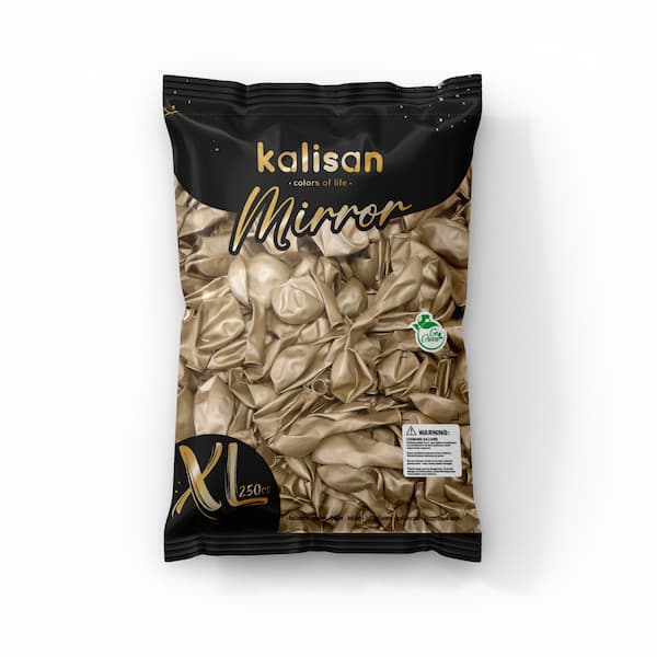 Buy Kalisan 12" Mirror Chrome Gold Latex Balloons XL SuperSize (250 count) for only $79.99 by Kalisan