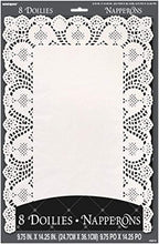 Buy Lace Rectangular Paper Doilies, 9.75" x 14.25", White, 8 Pieces for only $3.19 by Unique