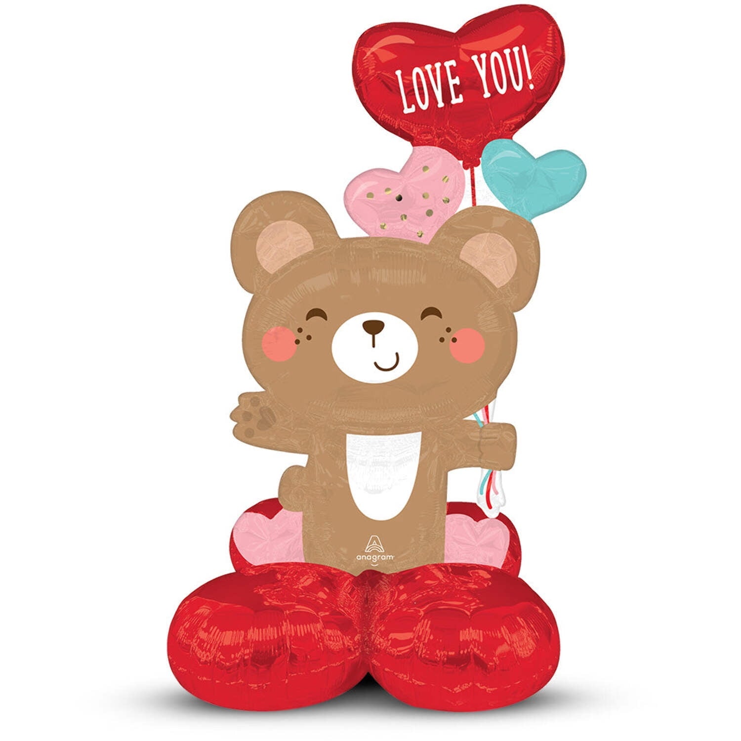 Buy Love You! Bear Hug 35" Airloonz Foil Mylar Balloon for only $15.99 by Anagram