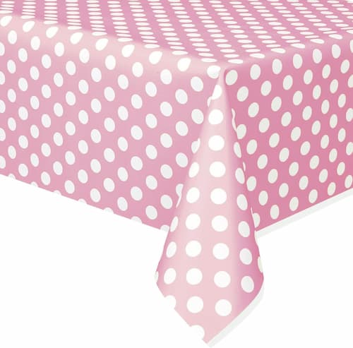 Buy Lovely Pink Dots Rectangular Plastic Table Cover  54" x 108" for only $5.99 by Unique