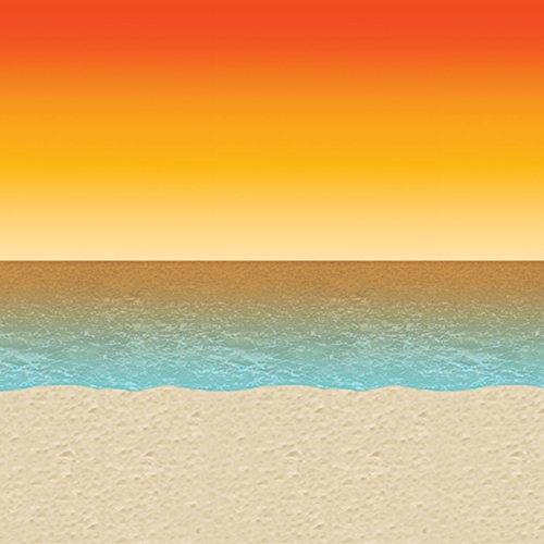 Buy Luau Sunset Backdrop (1 count)  for only $21.24 byBeistle