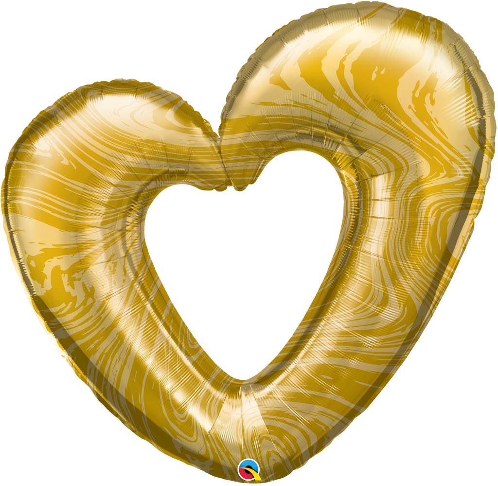 Buy Marble Gold Open Heart 42inch Foil Balloon for only $9.49 byAnagram
