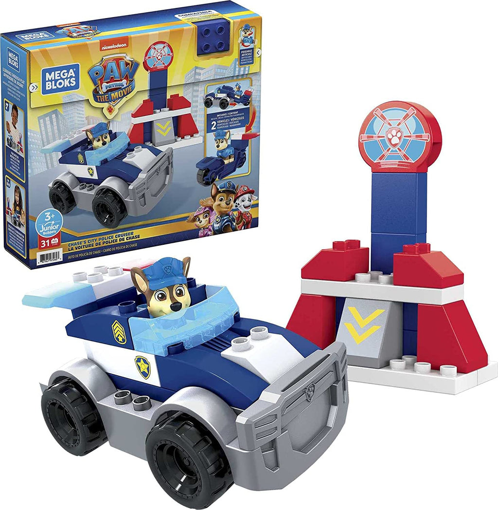 Buy MEGA BLOKS PAW Patrol Toy Blocks Chase's City Police Cruiser with 1 Figure (31 Pieces) for only $14.99 by[product_brand]