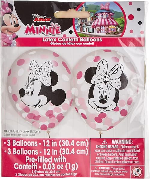 Buy Minnie Mouse Forever 12" Latex Confetti Balloon (6 count) for only $12.30 by Anagram