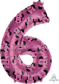 Buy Minnie Mouse Number 6  SuperShape Foil Balloon 34" for only $7.59 byAnagram