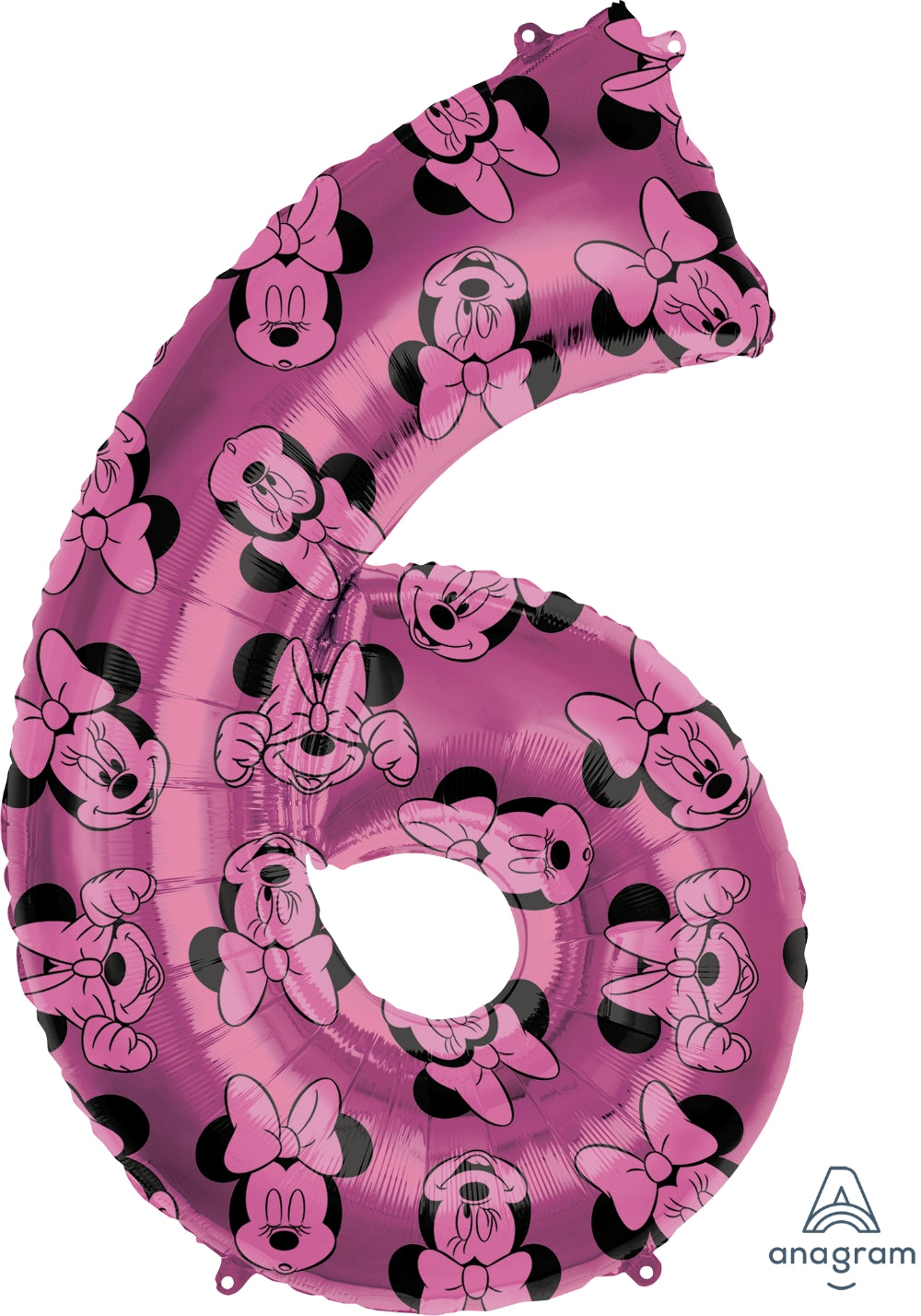 Buy Minnie Mouse Number 6  SuperShape Foil Balloon 34" for only $7.59 byAnagram