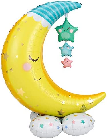 Buy Moon & Stars 55" Standup Airloonz Foil Balloon Air-Filled Only for only $15.99 byAnagram