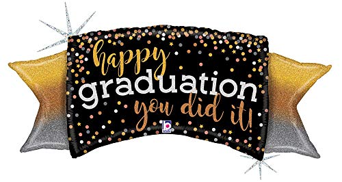 Buy Ombre Graduation 46" Holographic Foil Balloon for only $12.99 by Betallic
