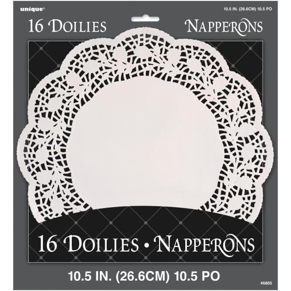 Buy Paper Doilies, 10.5", White, (16 count) for only $2.87 byUnique