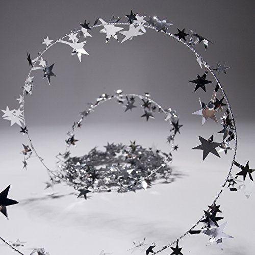 Buy Party Deco 25 ft Silver Star Wire Garland for only $5.99 by[product_brand]