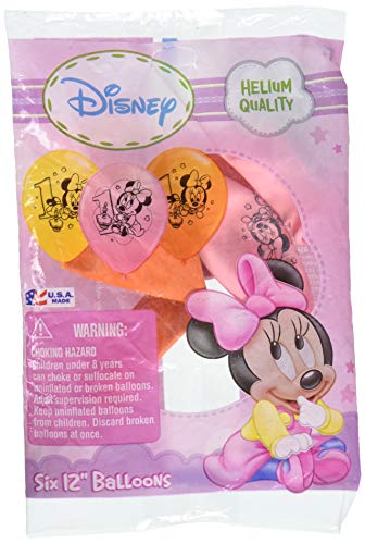 Buy PartyMate 12" Balloons Minnie Mouse 1st Birthday 6 ct for only $6.99 by PartyMate