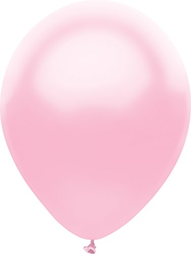 Buy PartyMate 12" Round Solid Color Latex Balloons Metallic Silk Pink 10ct for only $7.59 byPartyMate