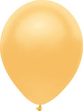 Buy PartyMate 72002 5" Round Solid Color Latex Balloons, 50-Count, Metallic Silk Radiant Gold for only $7.59 byPartyMate