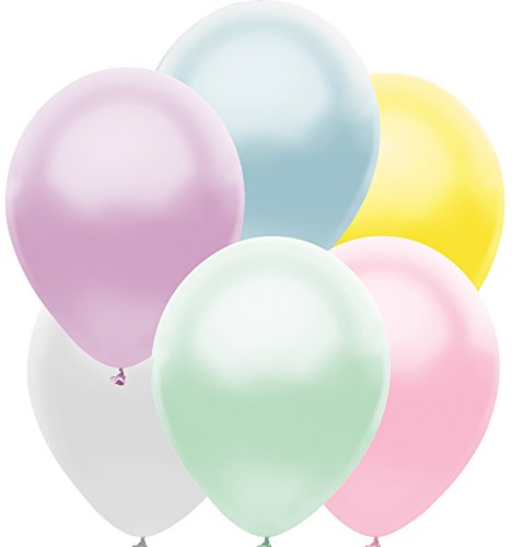 Buy PartyMate 72095 Made in the USA Metallic 12-Inch Latex Balloons, 10-Count, Silk Assortment for only $10.99 by PartyMate