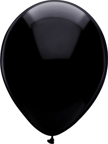 Buy PartyMate 72126 12" Round Solid Color Latex Balloons, 15-Count, Pitch Black for only $10.44 byPartyMate