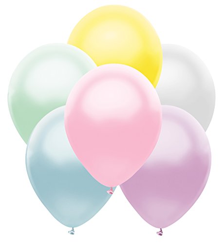 Buy PartyMate 72361 Made in the USA Metallic 12-Inch Latex Balloons, 100-Count, Silk Assortment for only $10.44 byPartyMate