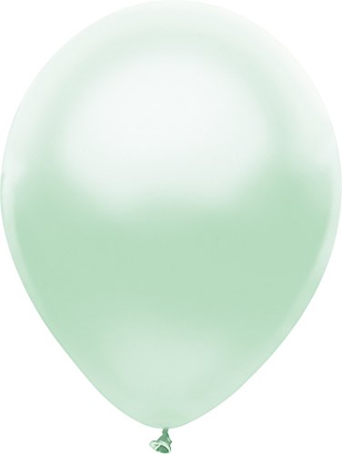 Buy PartyMate Made in the USA Metallic 12-Inch Latex Balloons, 72-Count, Silk Seafom for only $10.43 byPartyMate