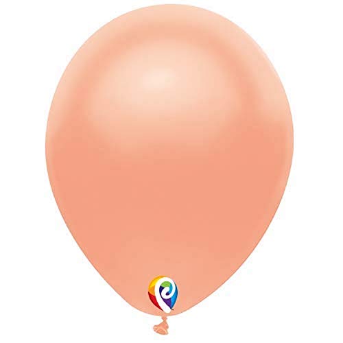 Buy  PartyMate Made in the USA Solid Color 5-Inch Latex Balloons, 50-Count, Rose Gold for only $9.49 byPartyMate