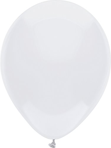 Buy PartyMate Made in The USA Standard Color Latex Balloons, 50-Count, Bright White for only $12.34 byPartyMate