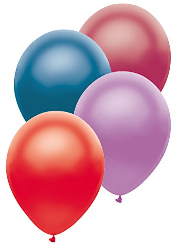 Buy PartyMate Metallic 12-Inch Latex Balloons, 10-Count, Satin Assortment for only $7.59 byPartyMate
