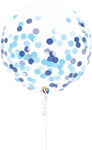 Buy PartyMate Pre-Filled Confetti Balloons with Curling Ribbon, 17-Inch, Blue for only $7.59 byPartyMate