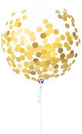 Buy  PartyMate Pre-Filled Confetti Balloons with Curling Ribbon, 17-Inch, Gold for only $7.59 byPartyMate