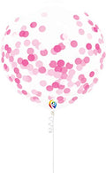 Buy  PartyMate Pre-Filled Confetti Balloons with Curling Ribbon, 17-Inch, Pink for only $7.59 byPartyMate