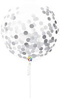 Buy  PartyMate Pre-Filled Confetti Balloons with Curling Ribbon, 17-Inch, Silver for only $7.59 byPartyMate