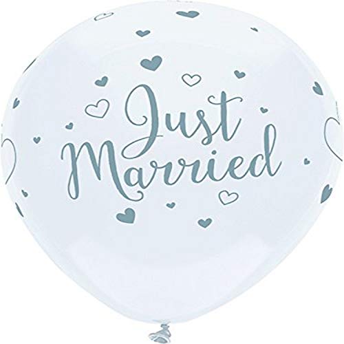 Buy  PartyMate Printed Latex Balloons  Just Married  6 CT for only $3.99 byQualatex Balloons