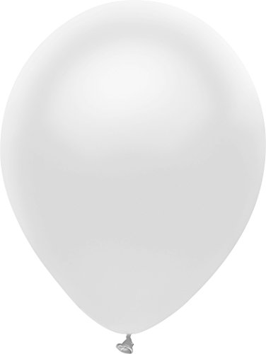 Buy PartyMate Solid Color Latex Balloons Silk White 50ct for only $10.44 byPartyMate