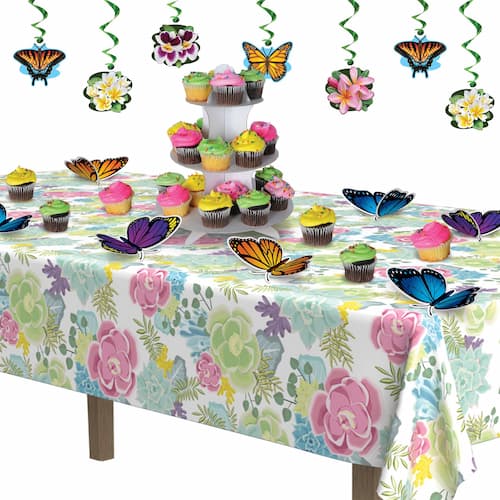 Buy  Pastel Color Succulents Print  Plastic Tablecover for only $7.23 byBeistle