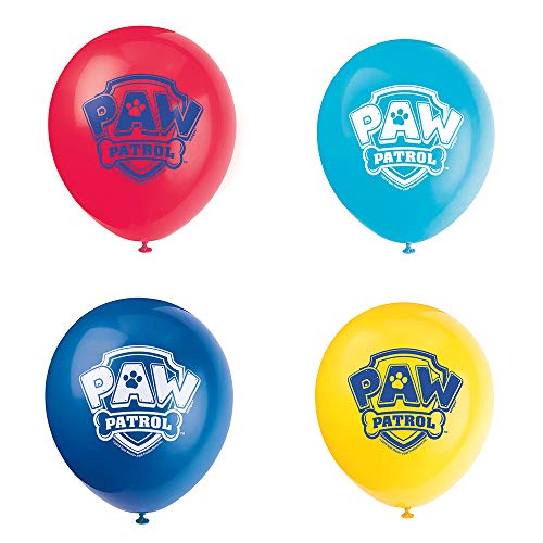 Buy Paw Patrol 12" Assorted Color Latex Balloons (8count) for only $6.59 by Unique
