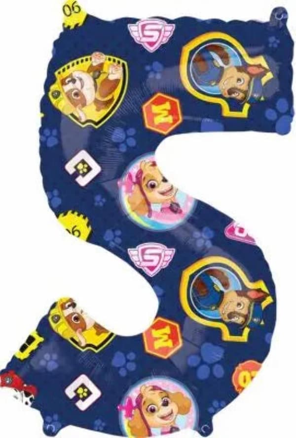 Buy Paw Patrol - 26" Number '5' Blue Mylar Balloon for only $9.99 by Anagram